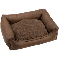 Beeztees Uma - Orthopädisches Hundebett - Braun - 80x60x22 cm