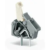 Wago 256-401 Anreihbare Leiterplattenklemme,Drücker,2,5 mm2,grau 256401 - 100 Stück