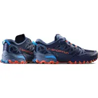 La Sportiva - Trailrunning-Schuhe - Bushido III Deep Sea/Cherry Tomato für Herren - Größe 44 - Blau