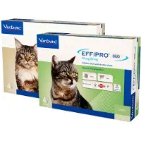 Virbac Effipro DUO Spot-on für Katzen - bis zu 6 kg - 4 Pipetten