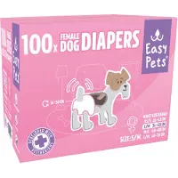 EASYPETS Hundewindeln für Hündinnen - S/M - 100 Stück