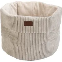Designed By Lotte gerippter Katzenkorb - Hellgrau