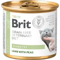 Brit Veterinary Diet Diabetes Lamb&Pea 24x200 g