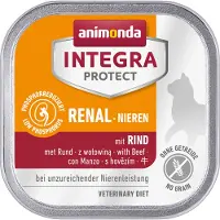 Animonda Integra Protect Nieren Katzenfutter - Schälchen - Rind - 16 x 100 g