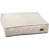 Designed By Lotte Ribbed - Hundekissen - Hellgrau - 70 x 55 x 15 cm