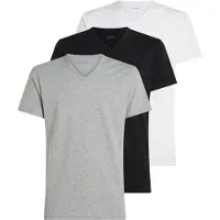 Calvin Klein Underwear T-Shirt "S/S V NECK 3PK" Packung, 3er-Pack, 3 Stk. mit Logo am Saum