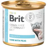 Brit Veterinary Diet Veterinary Diet Cat - Grain free - Obesity - Dose - 6 x 200 g