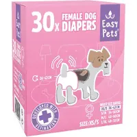 EASYPETS Hundewindeln für Hündinnen - XS/S - 30 Stück