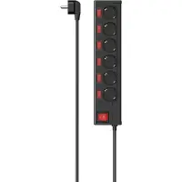 Hama 00223158 Intelligente Steckerleiste 6 AC-Ausgänge 1,4 m 3680 W