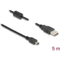 DeLOCK - USB-Kabel - USB (M) zu Mini-USB, Typ B (M) - USB 2.0 - 5 m - Schwarz