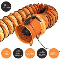 Monster MAXBLAST Profesioneller Industrieventilator 300mm 110V 550W - 6m Kanal