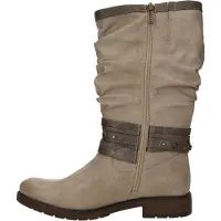 Mustang Damen Stiefel Riemen mit Nieten und Schnalle 15M0052003, Größe:40 EU, Farbe:Weiß