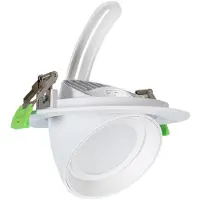 LEDKIA LED Downlight Einbaustrahler Schwenkbar Rund 38W Chip 120 lm/W Weiss No Flicker No Flicker 6000K Kaltweiß