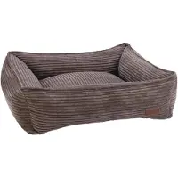 Designed By Lotte Liegebett Ribbed braun, Maße: 65 x 60 x 20 cm