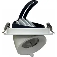 LEDKIA LED-Downlight 24 W, kreisförmig, ausrichtbar, -Chip, 38°, CCT 120 lm/W, , Ausschnitt Ø 126 mm Wählbar (Warm-Neutral)