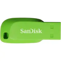 SanDisk Cruzer Blade 64 Gb, 64 GB, USB Typ-A, 2.0, Ohne Deckel, Grün