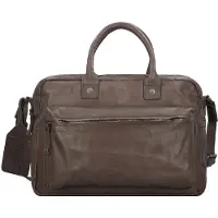 Billy The Kid Nasty Cowboys Franklin Aktentasche Leder 40 cm Laptopfach