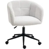 HOMCOM Bürostuhl in Cremeweiß 65L x 59B x 85H cm | Gr.: onesize