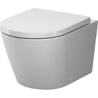 Am.pm Hänge-WCs, WC, Toilette, hänge WC spülrandlos, hänge WC, WC spülrandlos, Wand WC, WC-Becken inkl. WC-Sitz mit Softclose-Absenkautomatik
