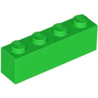 LEGO 250 Stück 3010 Stein Brick 1x4 Part Basic Steine 250 Hellgrün