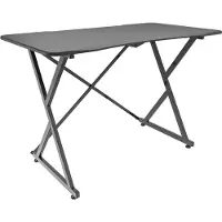 Techly ICA-TB ESG01, Gerade, Rechteckige Form, MDF-Platten, Karbonfaser, Gaming, Schwarz