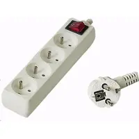 PremiumCord Standard PremiumCord power strip 4 sockets 3m white (pp4k03)