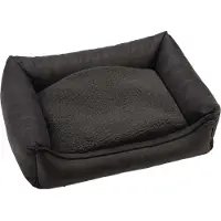 Beeztees Uma - Orthopädisches Hundebett - Anthrazit - 60x40x20 cm