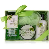 Accentra – Duschset Frauen Geschenkset Olive in schöner Geschenkbox 1 St