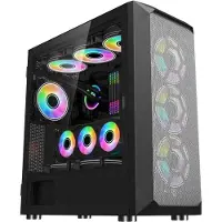 Kingston 1stCOOL MiddleTower Wind Storm Schwarz, E-ATX, USB3.0 + Satz 4x ARGB Lüfter