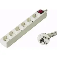 PremiumCord PP6K-10 power extension 6 AC outlet(s) White