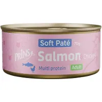 Prins Soft Paté Adult mit Lachs und Huhn Nassfutter Katze