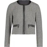 Betty Barclay Blazer-Jacke langarm in Weiß/Schwarz | Gr.: 44
