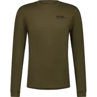 Mons Royale Mens Cascade Merino Base Layer Long Sleeve dark olive (299) XXL