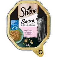 Sheba Sauce Lover mit Lachs Katzen-Nassfutter (Schale 85 g)