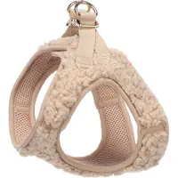 Flamingo Step&Go Pookie Hundegeschirr Beige, verstellbar, Größe L
