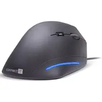Connect IT CMO-2500-BK, rechts, Vertikale Ausführung, USB Typ-A, 1600 DPI, Schwarz