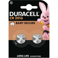 Duracell CR2016, Einwegbatterie, CR2016, Lithium, 3 V, 2 Stück(e), Metallisch