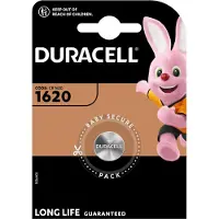 Duracell 1620, Lithium, Button/coin, 3 V, 16 mm, 16 mm, 2 mm