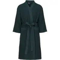 Rento Bademantel ''Kenno'' in Schwarz/ Grün - (L)116 x (B)60 cm - S/M