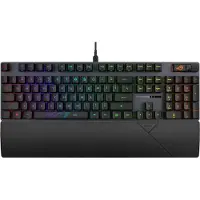 Asus ROG Strix Scope II, Volle Größe (100%), Kabelgebunden, USB, Optomechanischer Schlüsselschalter, RGB-LED, Schwarz