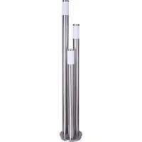 Globo Lighting RGB LED Stehlampe, Edelstahl, dimmbar, Fernbedienung, H 170 cm