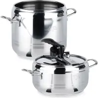 Orion Schnellkochtopf Stahltopf induktionsgeeignet PROFI DUO 4+7l