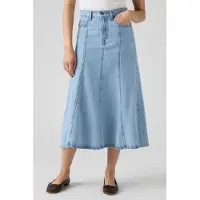 Levi's Fit And Flare Skirt Med Indigo Größe: W23 | Midiröcke Outlet | Damen | Blau