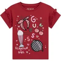 GUESS T-Shirt K6RI04 K6YW4 Rot Regular Fit