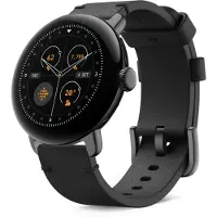 Google Pixel Watch 3 (45mm), Classic Crafted Leather Band, Obsidian, Small