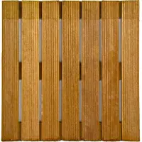 Intergard Terrassenfliesen Holzfliesen Bangkirai hartholz 50x50cm