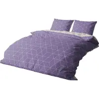 TRAUMSCHLAF Bettwäsche West Kissenbezug einzeln 80x80 cm lila
