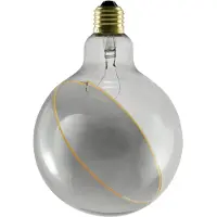 Segula SLV 1008160 LED Illusion Globe 125 slanting top, LED-Leuchtmittel, smokey, E27, PHASE, 5 W, 2200 K