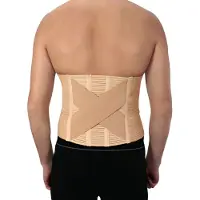 Hydas Bauch- und Rückenstützgürtel "mit Stützkreuz zur Unterstützung der Körperhaltung und optimalen Sitz" bei Bandscheiben-, Ischiasbeschwerden, unterstützt bei Muskelschwäche