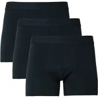 Selected Boxershorts "SLHLIAM 3-PACK TRUNK NOOS", Herren, Gr. L, 3 Stk., blau (sky captain), Jersey, Obermaterial: 95% Baumwolle, 5% Elasthan, unifarben, eng, Unterhosen Boxershorts